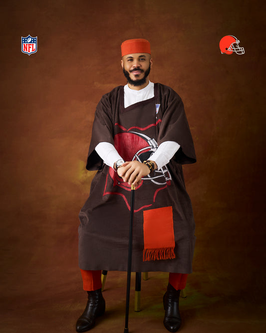 El histórico Agbada de Ozo x NFL