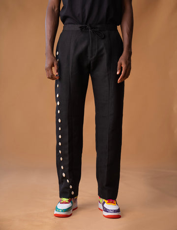Pantalones anchos en Aso oke y Akwete