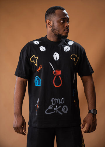 Camiseta de corte relajado Ft Hand Painted Arts