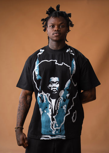 Camiseta de corte relajado con diseño de Fela Art pintado a mano