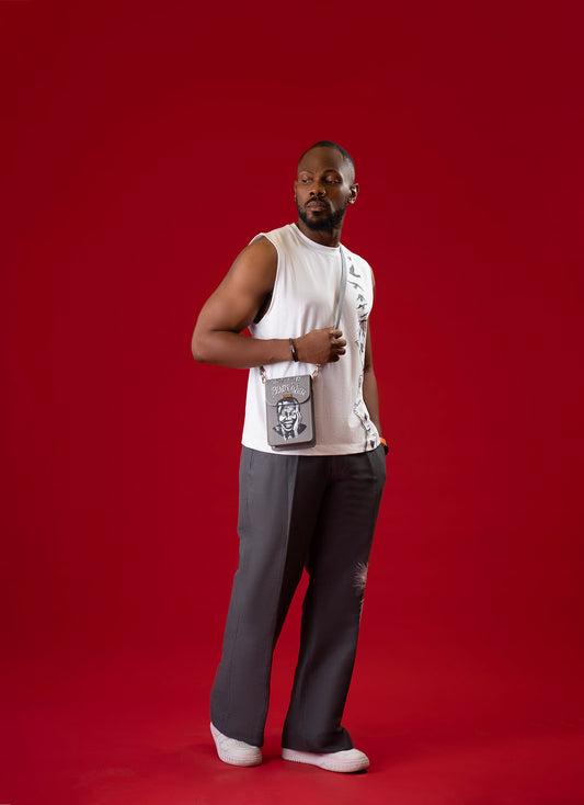 Camiseta sin mangas de corte relajado x pantalón de pierna ancha