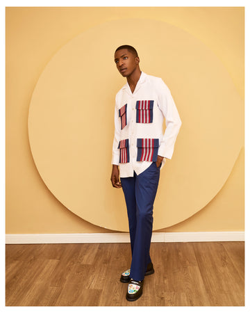 Conjunto Aso-Oke de corte clásico