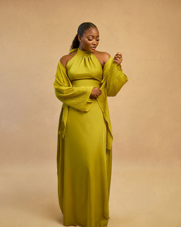 Vestido y mini chaqueta
