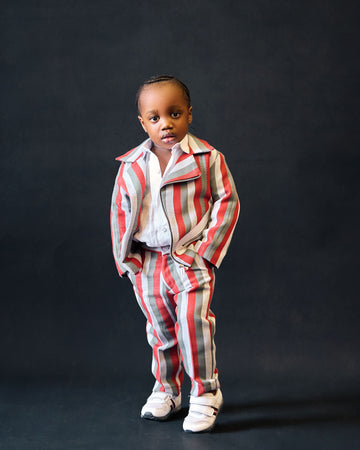 Conjunto de chaqueta de motociclista Aso-Oke