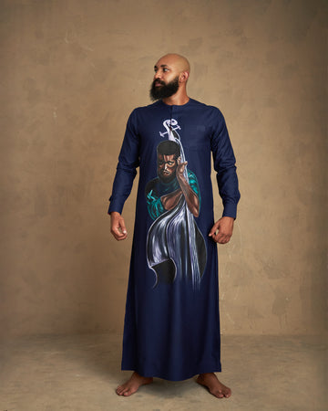 Jalabiya pintada a mano