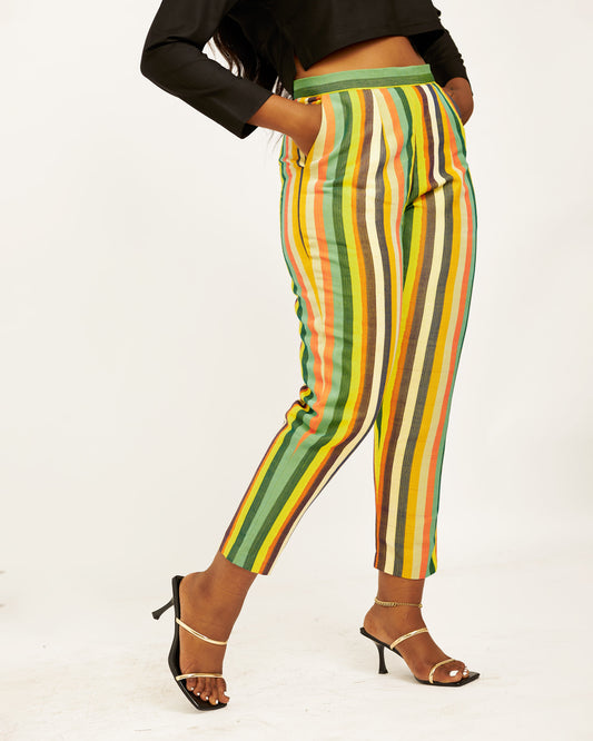 Conjunto de pantalón y top Lerato Aso Oke