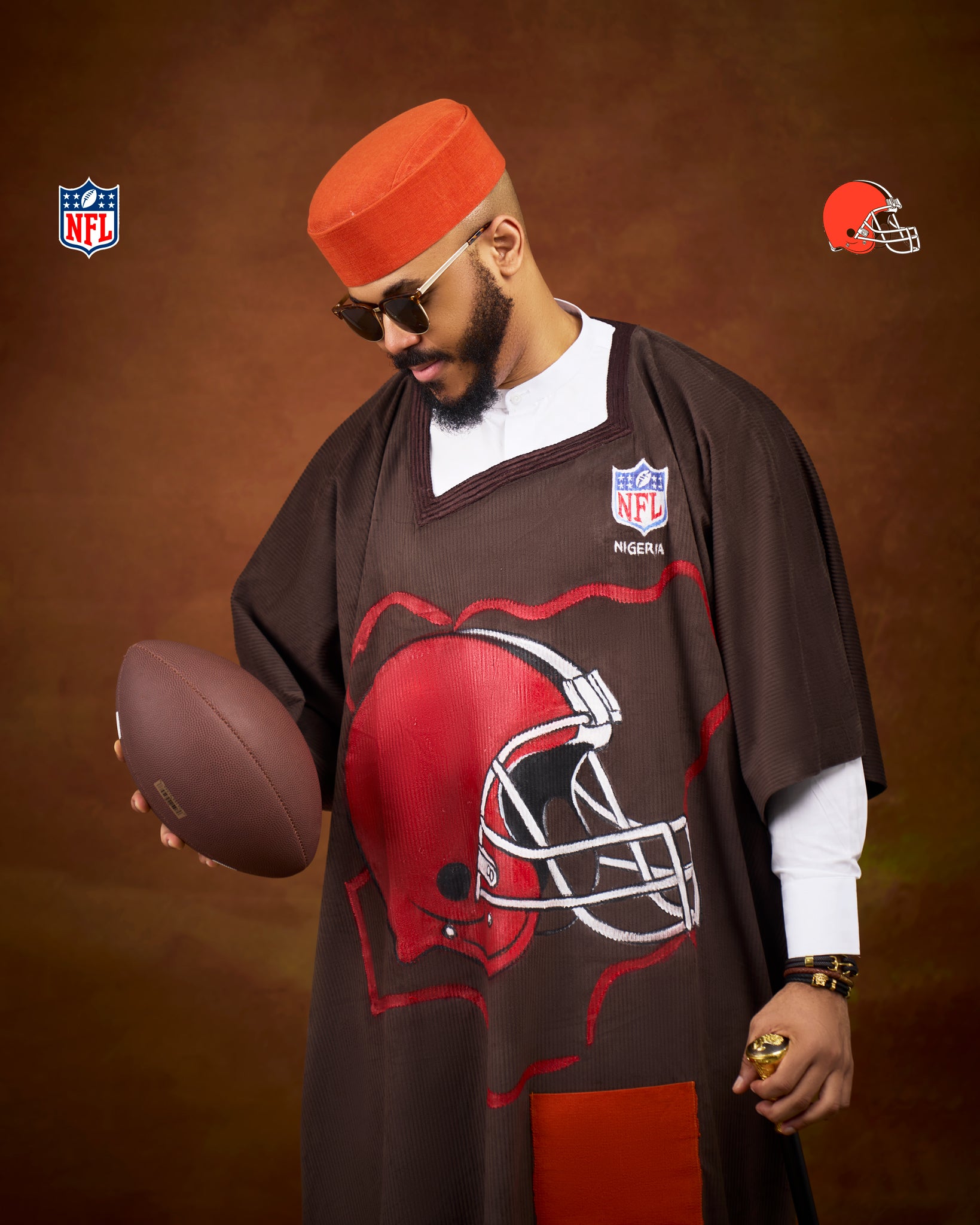 Ozo-Chukwu Makes History: Celebrating the First NFL Draft Announcement from Nigeria with a Limited-Edition Agbada