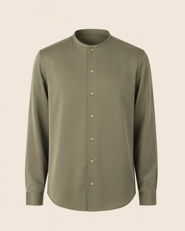 Plain Silk Shirt