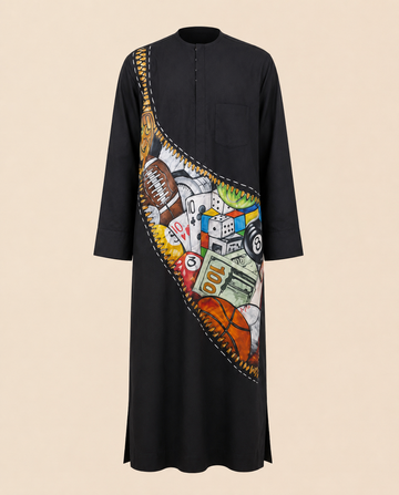 Hand Painted Jalabiya