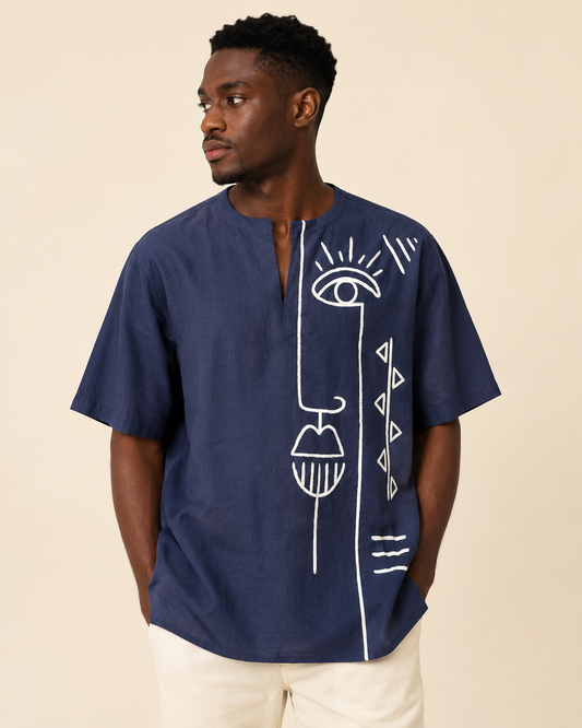Painted Free Neck Top