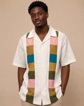 Rainbow Pattern Safari Shirt