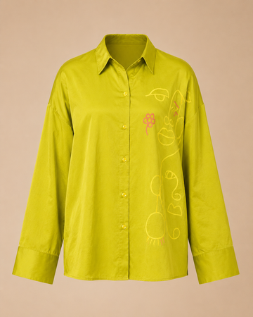 Hand Painted Silk Long Sleeve