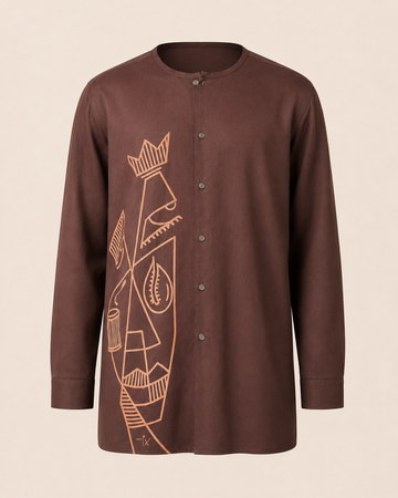 Hand Painted Shirt Kaftan