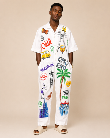 Hand-Painted Heritage Jumpsuit