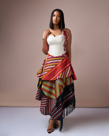 Top Isale Eko x Falda Ariaria