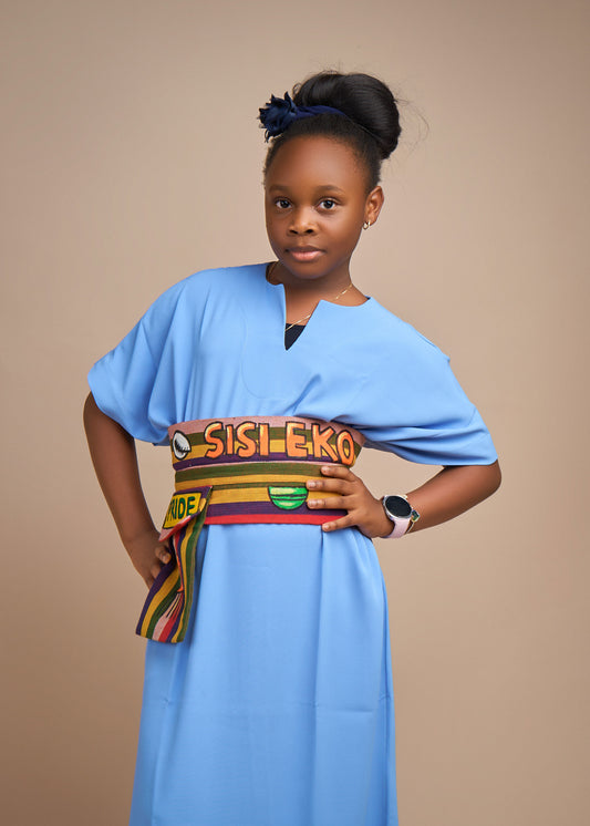 Sisi Eko Play Dress X Hand-painted Waist Belt