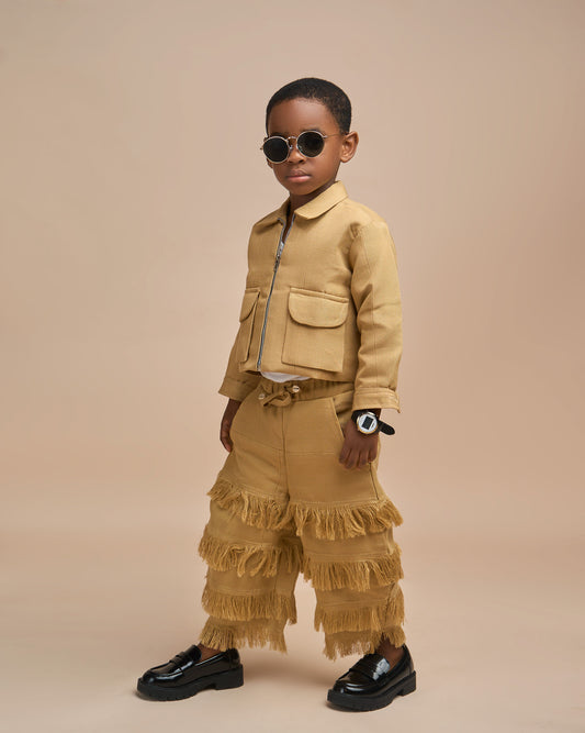 Kids Jacket X Fringe Barrel Pant