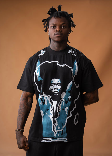 Relaxed fit T-shirt Ft Hand Painted Fela Art | Trax Apparel