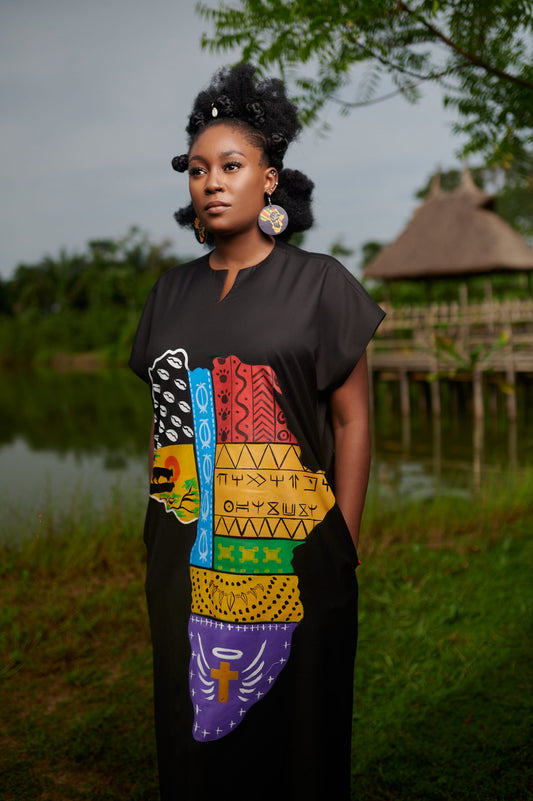 Pièce Afrique Panthère Afro - Abaya