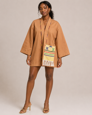 Hand Painted Kimono Shirt