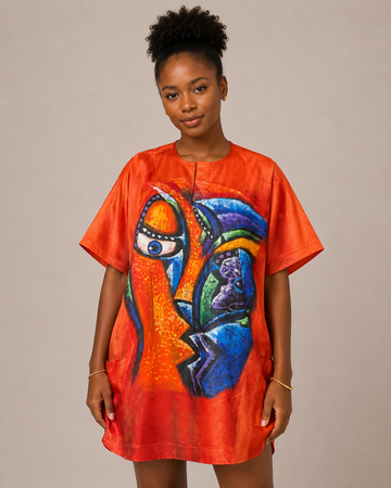 Hand Painted Danshiki Top