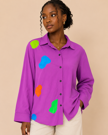 Hand Painted Relaxed Fit Shirt