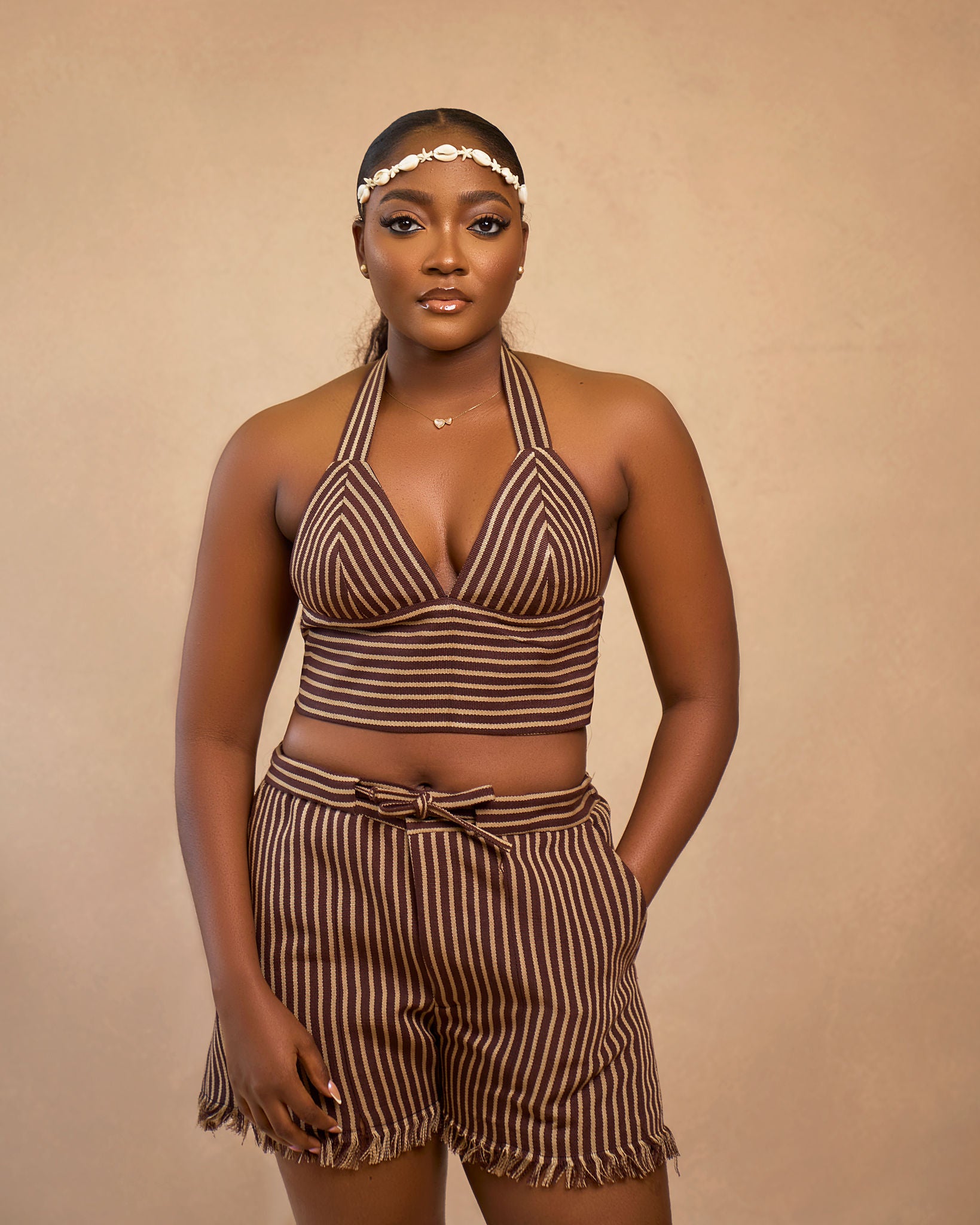 Aso-Oke Bralette and Short