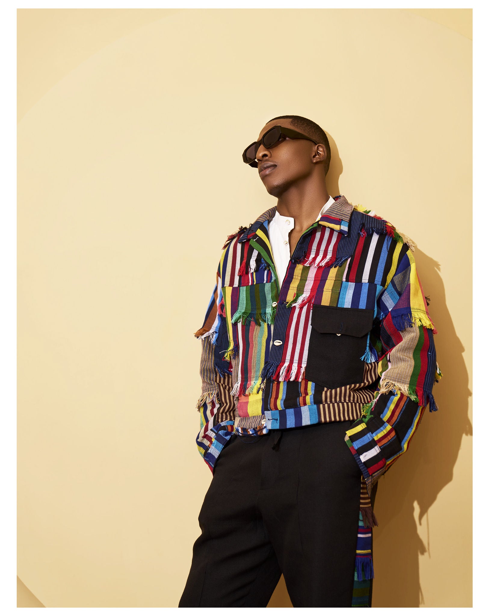 as''on アズオンBOISE WESTERN JACKET ジャケット 新品 Eco-Fringe Aso-Oke Biker Jacket and Pant