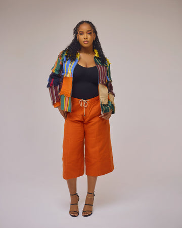 Patch aso oke jacket