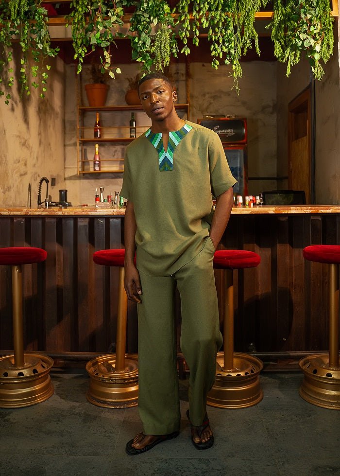 Africana Essence Shirt and Baggy Pants Set - Trax ApparelShirt and Baggy Pant