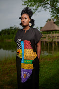 Afro Panther Africa Piece - Abaya - Trax ApparelAbaya Gown