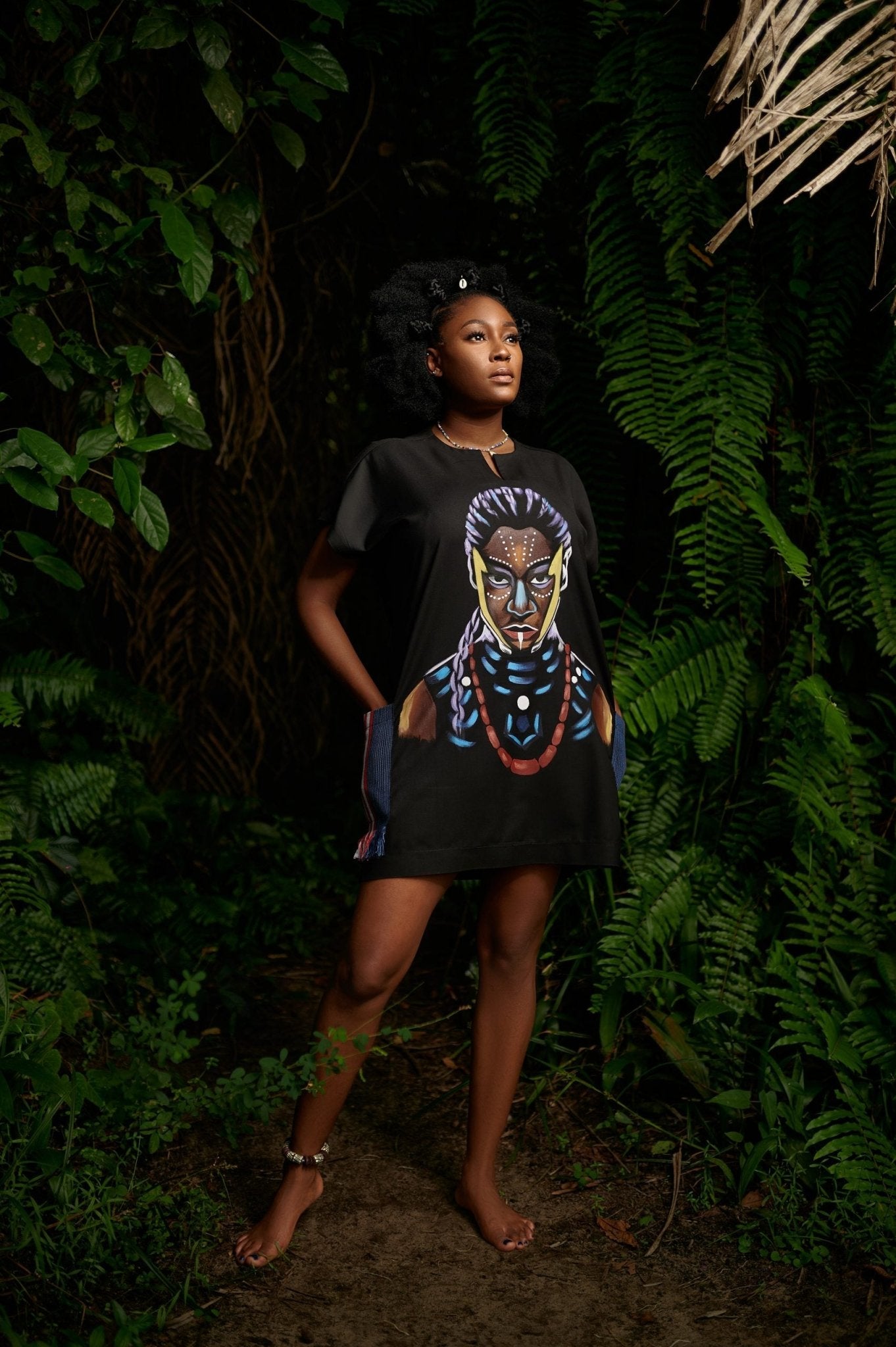 Afro Panther Princess Piece - Adjua - Trax ApparelAdjua